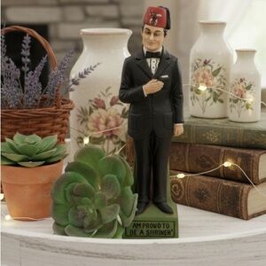 Vintage McCormick Shriner “Proud To Be A Shriner” Corked Porcelain Decanter